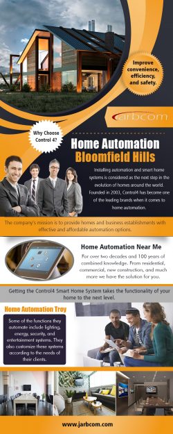 Home Automation Bloomfield Hills | Call – 1-800-369-0374 | jarbcom.com