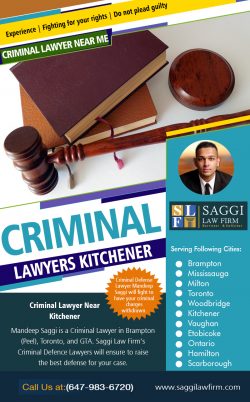 Criminal Lawyers Kitchener | Call – 1-647-983-6720 | saggilawfirm.com