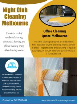 Night Club Cleaning Melbourne