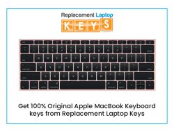 Get 100% Original Apple MacBook Keyboard keys from Replacement Laptop Keys