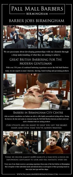 Barber Jobs Birmingham | Call 01217941693 | pallmallbarbersbirmingham.com