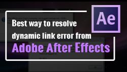 Best way to resolve Dynamic Link Error from Adobe after Effects