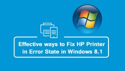 Effective ways to fix HP Printer in error state in Windows 8.1