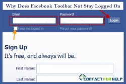 Why Facebook Toolbar does not stay logged on?