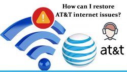 How can I restore AT&T internet issues?