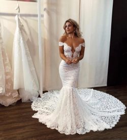 Sexy Brautkleid Meerjungfrau | Hochzeitskleider mit Spitze Online