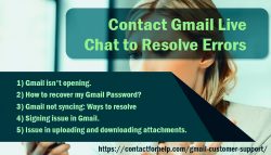 Contact Gmail Live Chat to Resolve Errors