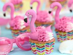 Flamingo cupcakes