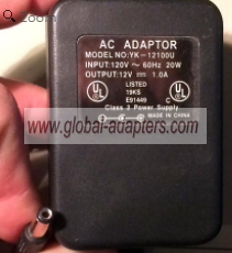 NEW 12V 1A YK-12100U Power Supply AC Adapter