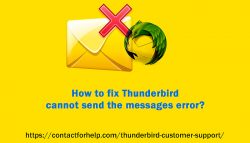 How to fix Thunderbird cannot send the messages error?