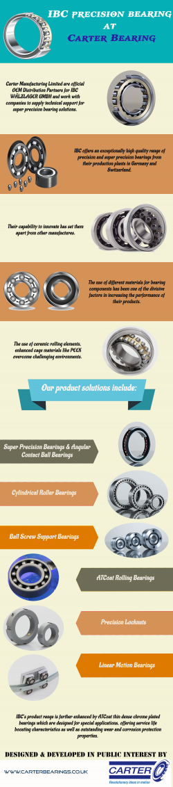 IBC precision bearing at – Carter Bearing