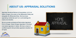 Real Estate Appraiser | Home Measurements Services Salem