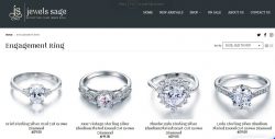 Silver engagement rings