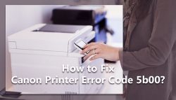 How to Fix Canon Printer Error Code 5b00?