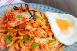 Kimchi & Cheese Stir-fried Udon