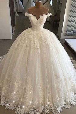 Elegante Brautkleider Prinzessin | Spitze Hochzeitskleider Günstig Online