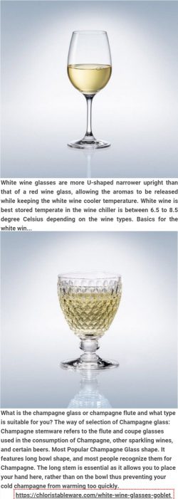 WHITE WINE GLASSES & GOBLET