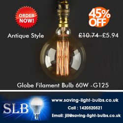 Globe Filament Bulb 60W -G125