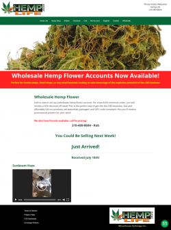 Wholesale hemp flower