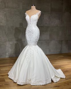 Designer Brautkleider Meerjungfrau | Hochzeitskleider mit Spittze Online