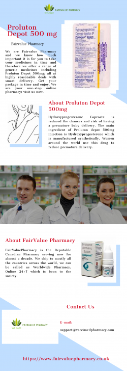 Buy Proluton Depot 500 mg at Reasonable Rates | Fairvalue Pharmacy