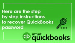 Here are the step by step instructions to recover QuickBooks password