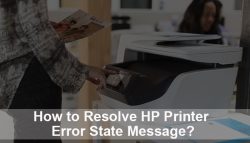 How to Resolve HP Printer Error State Message?