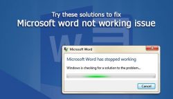 Try these solutions to fix Microsoft word not working issue