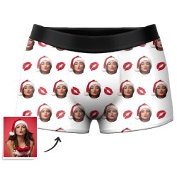 Custom Face Boxer Shorts Kiss