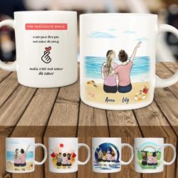 MUG PERSONNALISÉ – MUG POUR DE MEILLEURES AMIES (CONCEPTION EN LIGNE & APERÇU)