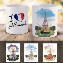 MUG PERSONNALISÉ | PAYSAGE DE LA TOUR EIFFEL (CONCEPTION EN LIGNE & APERÇU)