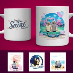 SAINT VALENTIN | MUG PERSONNALISÉE COUPLE (CONCEPTION EN LIGNE & APERÇU)