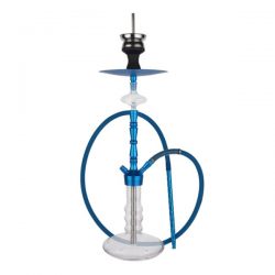 Hookah Water Pipe for Smoking Glass Shisha Blue