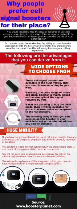 What iis boosting a signal in the cell phone