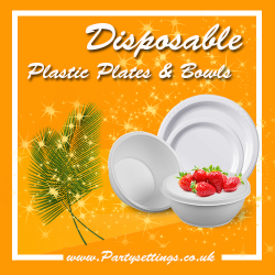 Clear Plastic Disposable Plates & Bowls