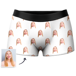 Custom Corlorful Face Boxer Shorts