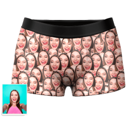 Custom Face Mash Boxer Shorts