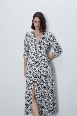 PRINTED MIDI DRESS | ZARA Australia