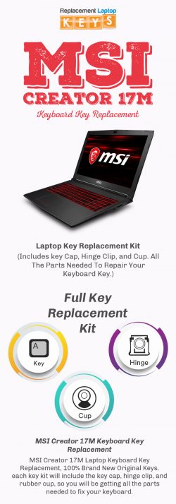 Shop Quality MSI Creator 17M Keyboard Keys from Replacement Laptop Keys