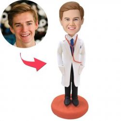 Doctor With Lab Coat Custom Bobblehead