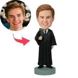 Judge With Gavel Custom Bobblehead