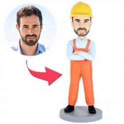 Bulider Construction Worker Custom Bobblehead