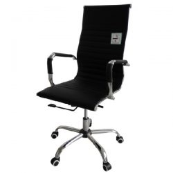 Eames Style High Back Ribbed Executive Computer Office Chair Black – Buy @ £89.99