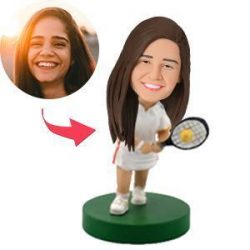 Female Tennis Player Custom Bobblehead