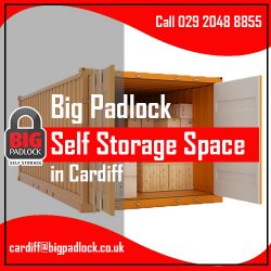 Big Padlock Self Storage Space in Cardiff