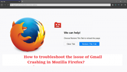 How to troubleshoot the issue of Gmail Crashing in Mozilla Firefox?