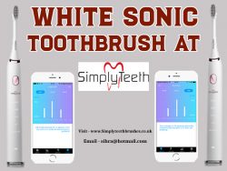 White Sonic Toothbrush At Simplyteeth Online ltd