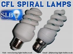 CFL Spiral Lamps At Saving Light Bulbs