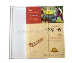 Acrylic book slipcase, Clear slipcase, Transparent slip case