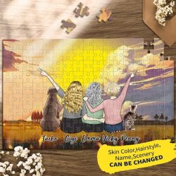 PERSONALIZED CUSTOM PUZZLES FOR FAMILY AND PETS STAY-AT-HOME